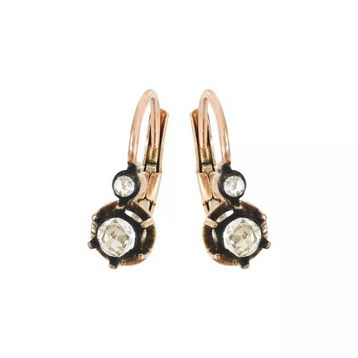 0,71 Ct Pırlantalı Elmas Küpe