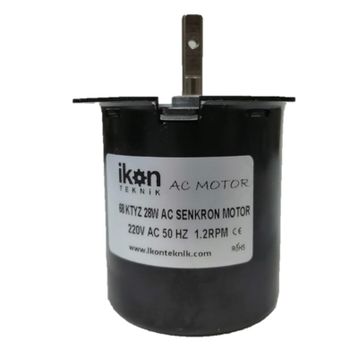 1.2 RPM 68KTYZ AC Redüktörlü Senkron Motor Çevirme Motoru