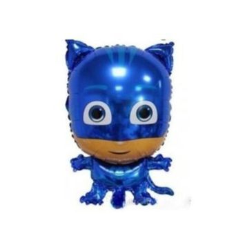 1 Adet Pijamaskeliler Kedi Çocuk Folyo Balon Pija Masks Uçan Balon