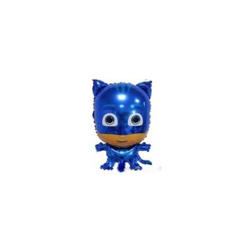 1 Adet Pijamaskeliler Kedi Çocuk Folyo Balon Pija Masks Uçan Balon