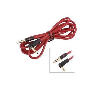 1 Metre Kırmızı Stereo Aux Kablo