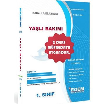 1. Sınıf 2 Yarıyıl Bahar Dönemi Yaşlı Bakımı Konu Anlatımlı Soru Bankası