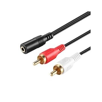 1 Stereo Dişi 2 Rca Kablo