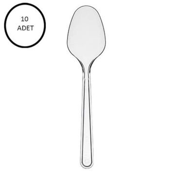 10 Adet Plastik Kaşık
