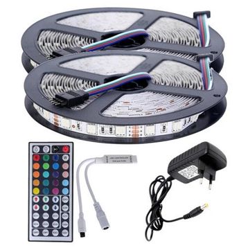 10 m İç Mekan Set 5050 Smd 44 Tuş Kumandalı Set Rgb Şerit Led