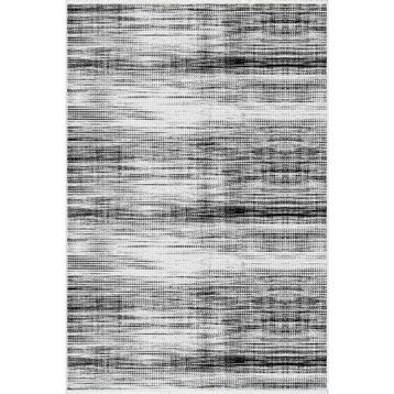 10 Post Online Gri Siyah Dijital Baskı Kaymaz Oval Kesme 180x290 cm Yolluk