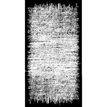 10 Post Online Gri Siyah Dijital Baskı Kaymaz Oval Kesme 70x400 cm Yolluk