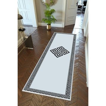 10 Post Online Kaymaz Kesme İnce Dijital Baskı Koyu Gri 100x225 cm Yolluk