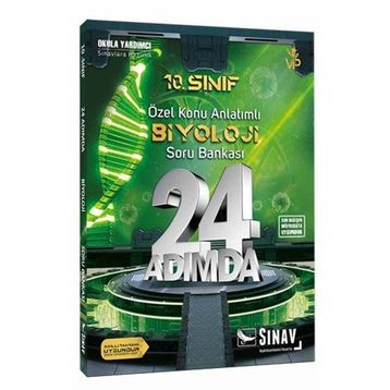 10. Sınıf Biyoloji 24 Adımda Özel Konu Anlatımlı Soru Bankası / Komisyon / Sınav Dergisi Yayınları