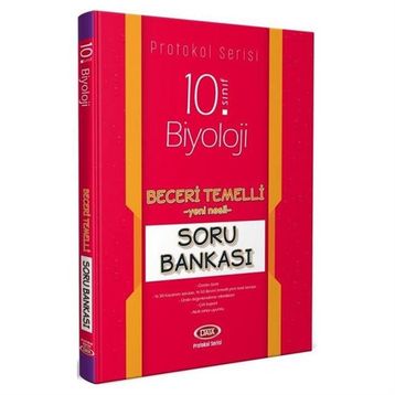 10. Sınıf Biyoloji Beceri Temelli Soru Bankası Protokol Serisi-Data Yayınları