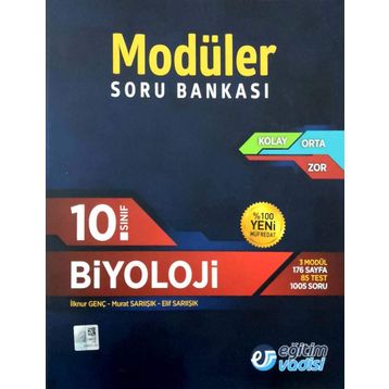 10. Sınıf Biyoloji Modüler Soru Bankası - Eğitim Vadisi Yayınları