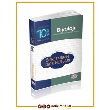 10. Sınıf Biyoloji Öğretmenin Hızlı Ders Notları-Editör Yayınları