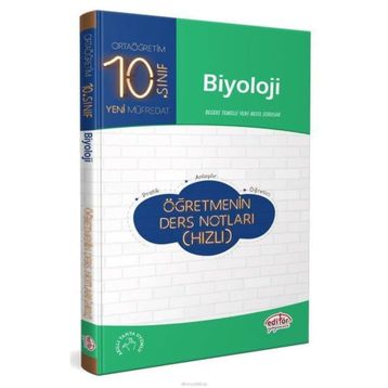 10. Sınıf Biyoloji Öğretmenin Hızlı Ders Notları-Editör Yayınları