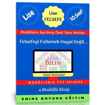 10. Sınıf Felsefe Enine Boyuna Modüler 4 Kitap Kitap Seti