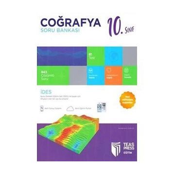 10.Sınıf İdes Coğrafya Soru Bankası Teas Press Yayınları