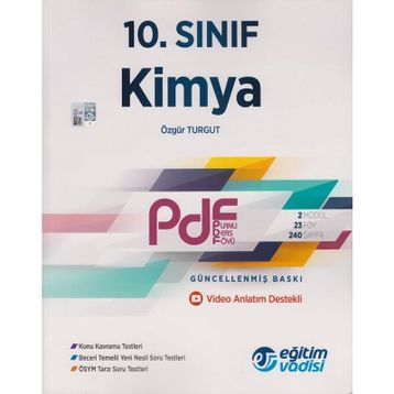 10. Sınıf Kimya Güncel PDF Planlı Ders Föyü-Eğitim Vadisi Yayınları