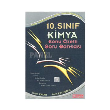 10. SINIF KIMYA KONU ÖZETLİ SORU BANKASI - FEYZULLAH ERTUĞRUL; YASIN KAYAR