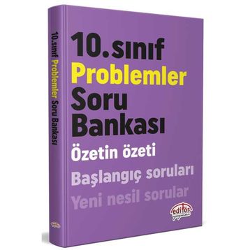 10. Sınıf Özetin Özeti Problemler Soru Bankası - Editör Yayınevi