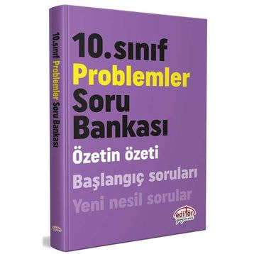 10. Sınıf Özetin Özeti Problemler Soru Bankası - Editör Yayınevi