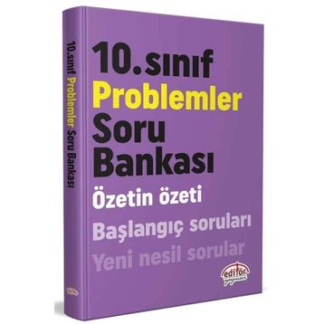 10. Sınıf Özetin Özeti Problemler Soru Bankası - Editör Yayınevi
