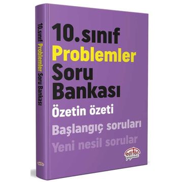 10. Sınıf Özetin Özeti Problemler Soru Bankası - Editör Yayınevi