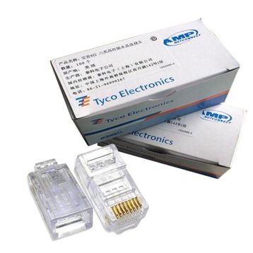 100 Adet Amp Rj45 Cat6 Jack