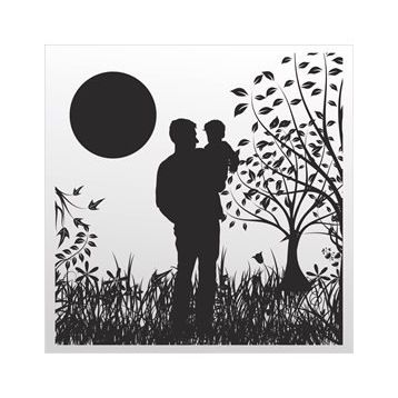 100 cm Baba Ve Oğul Folyo Sticker