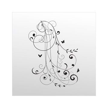 100 cm Çiçek Desen Folyo Sticker