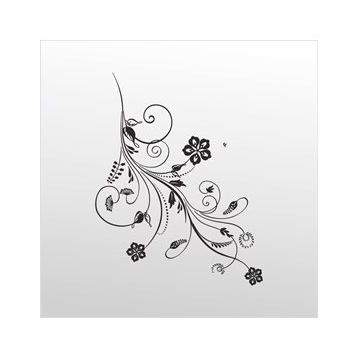 100 cm Çiçek Deseni Folyo Sticker