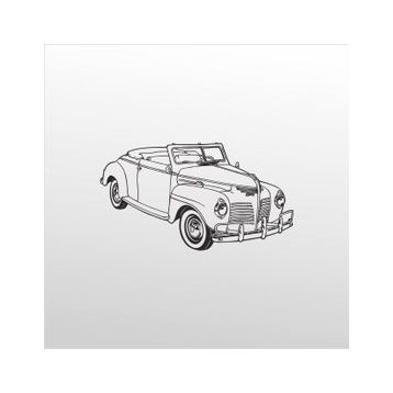 100 cm Klasik Araba Folyo Sticker