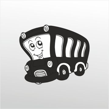 100 cm Minibüs Folyo Sticker