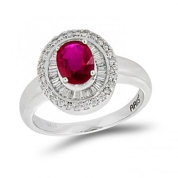 1,03 ct Pırlanta Yakut Yüzük