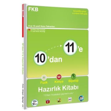 10'dan 11'e Fizik Kimya Biyoloji Hazırlık Kitabı-Tonguç Yayınları
