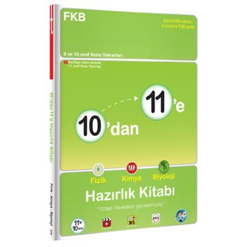 10'dan 11'e Fizik Kimya Biyoloji Hazırlık Kitabı-Tonguç Yayınları