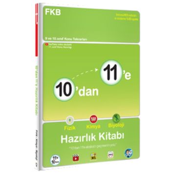 10'dan 11'e Fizik Kimya Biyoloji Hazırlık Kitabı-Tonguç Yayınları