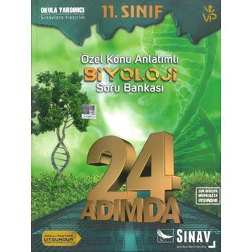 11. Sınıf Biyoloji 24 Adımda Özel Konu Anlatımlı Soru Bankası Sınav Yayınları