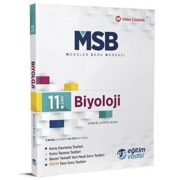 11.Sınıf Biyoloji MSB - Eğitim Vadisi Yayınları