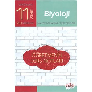 11.Sınıf Biyoloji Öğretmenin Ders Notları Editör Yayınevi
