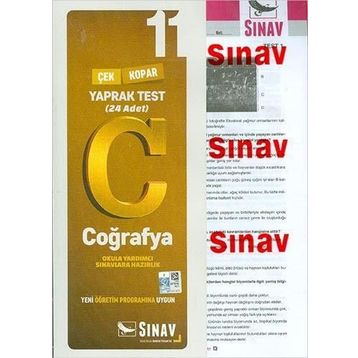 11. Sınıf Coğrafya Çek Kopar Yaprak Test 32 Adet - kollektif