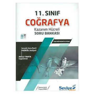 11. Sınıf Coğrafya Kazanım Hücreli Soru Bankası-Seviye Yayınları