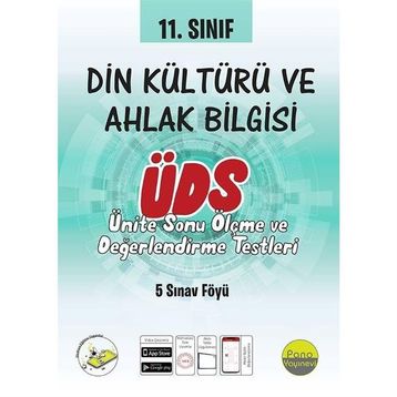 11. Sınıf Din Kültürü ve Ahlak Bilgisi Ünite Değerlendirme Sınavı-Pano Yayınları