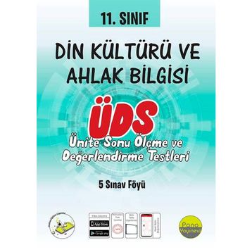 11. Sınıf Din Kültürü ve Ahlak Bilgisi Ünite Değerlendirme Sınavı-Pano Yayınları