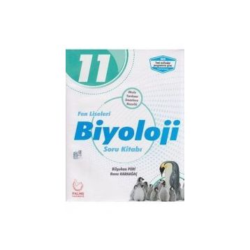 11.Sınıf Fen Liseleri Biyoloji Soru Bankası Kitabı - Palme Yayınevi