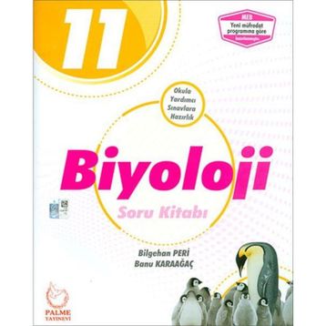 11.Sınıf Fen Liseleri Biyoloji Soru Bankası Kitabı - Palme Yayınevi