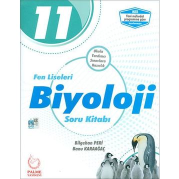 11.Sınıf Fen Liseleri Biyoloji Soru Bankası Kitabı - Palme Yayınevi