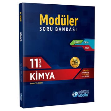 11. Sınıf Kimya Modüler Soru Bankası Eğitim Vadisi Yayınları