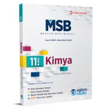 11. Sınıf Kimya Modüler Soru Bankası Eğitim Vadisi Yayınları