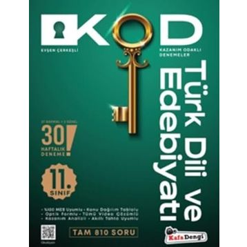 11. Sınıf Kod Türk Dili ve Edebiyatı Kazanım Odaklı Denemeleri Kafa Dengi Yayınları