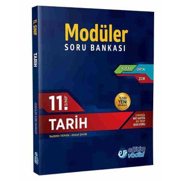 11.Sınıf Modüler Soru Bankası Tarih - Eğitim Vadisi Yayınları