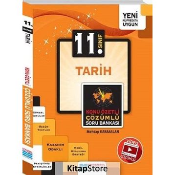11. Sınıf Tarih Konu Özetli Video Çözümlü Soru Bankası / Mehtap Karaaslan / Evrensel İletişim Yayınları